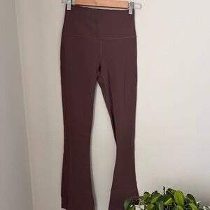 Lululemon Blush Brown Flared Leggings